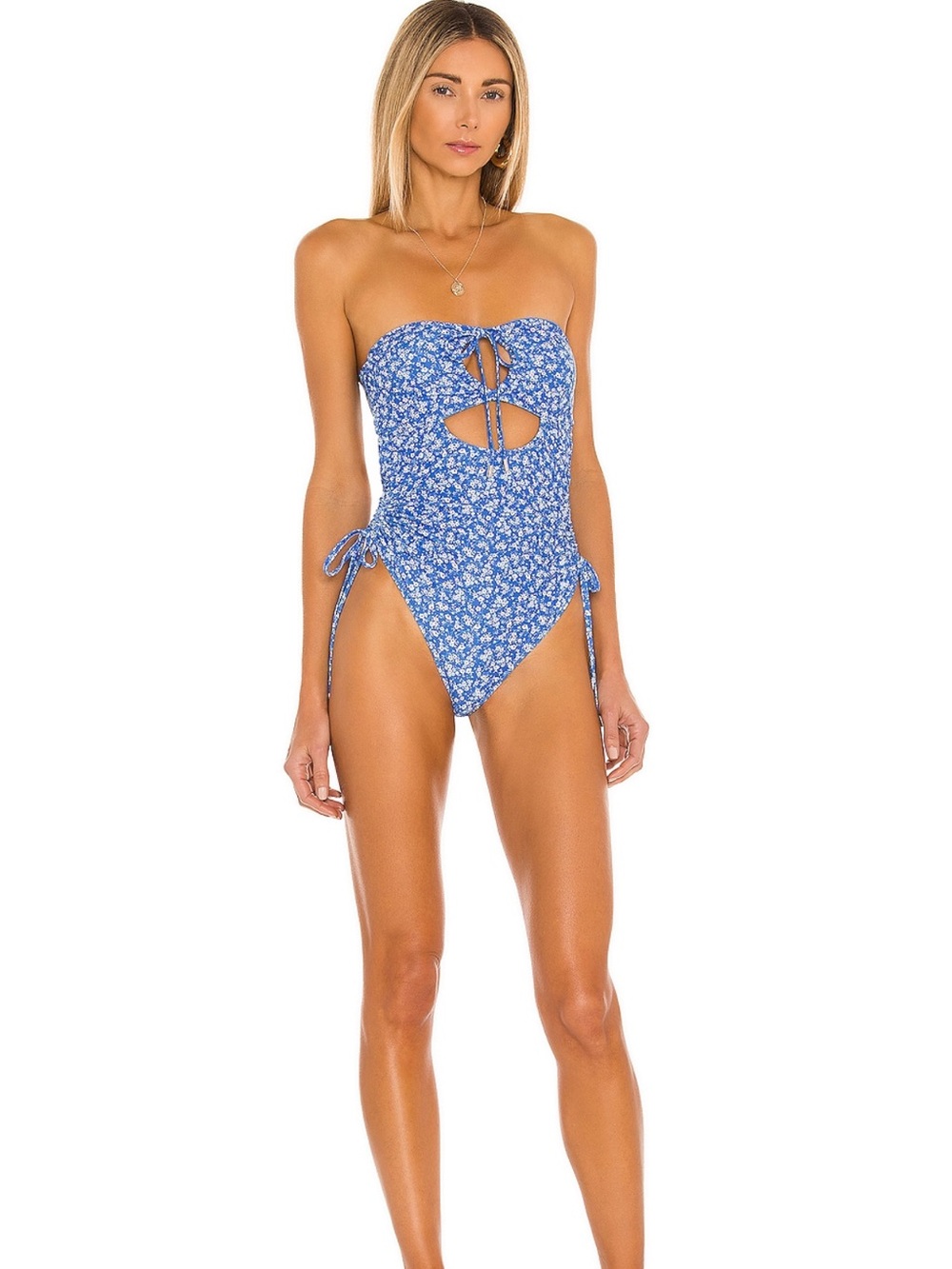Tularosa Dilara One Piece in Blue Ditsy Blossom